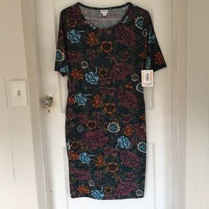 LuLaRoe Julia Dress size XL multicolor floral